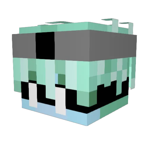 Immobin86 Minecraft avatar head, 3D render