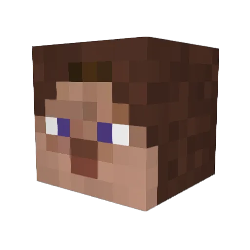 Immorhys Minecraft avatar head, 3D render