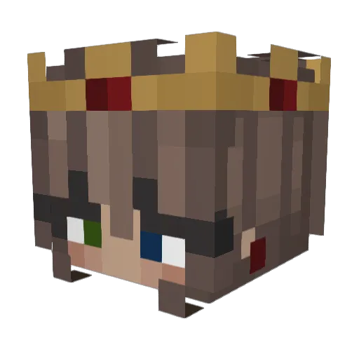 ImmortalAnnie Minecraft avatar head, 3D render