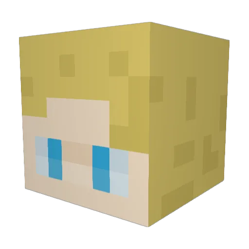ImmortalHoax Minecraft avatar head, 3D render