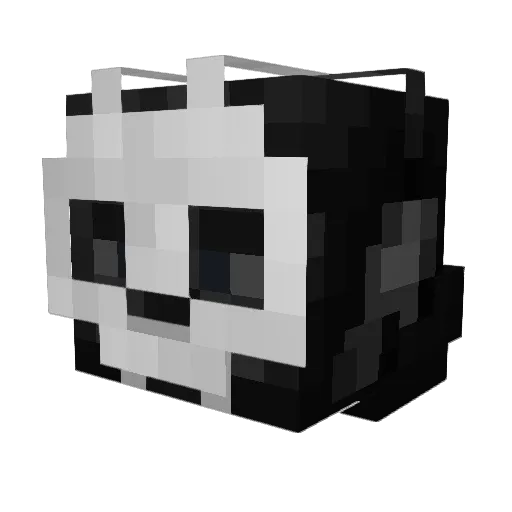 Immortalx11B Minecraft avatar head, 3D render