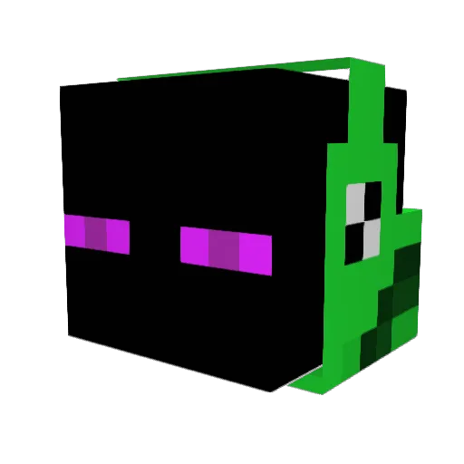Immozz Minecraft avatar head, 3D render
