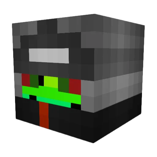 Immp Minecraft avatar head, 3D render