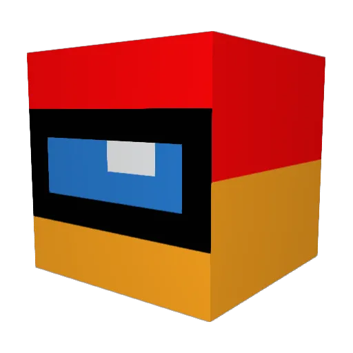 Immse Minecraft avatar head, 3D render