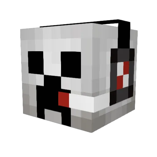Immuneprism Minecraft avatar head, 3D render