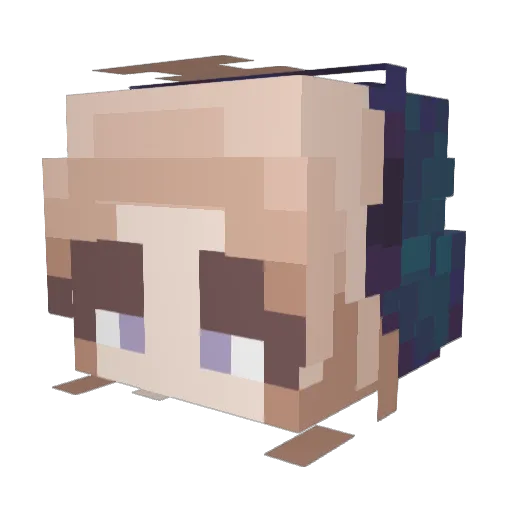 Immutable33 Minecraft avatar head, 3D render