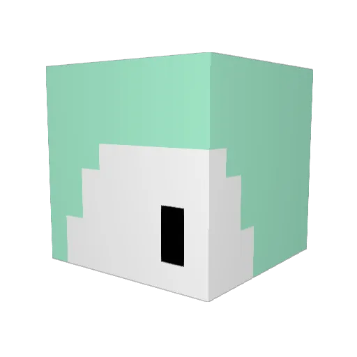 Immy04 Minecraft avatar head, 3D render