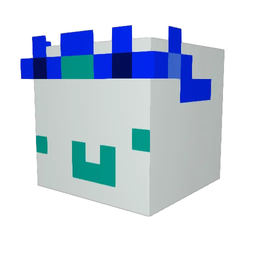 Imninaboi Minecraft avatar head, 3D render