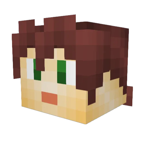 Imnold23 Minecraft avatar head, 3D render