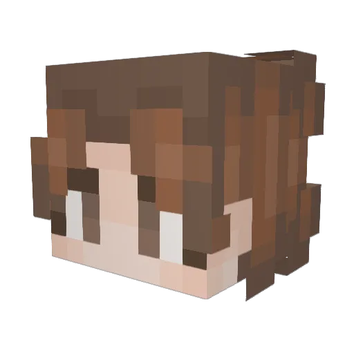 Imnon Minecraft avatar head, 3D render