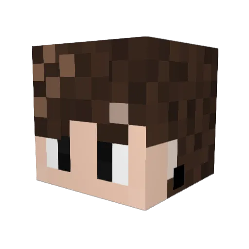 ImnotElios Minecraft avatar head, 3D render