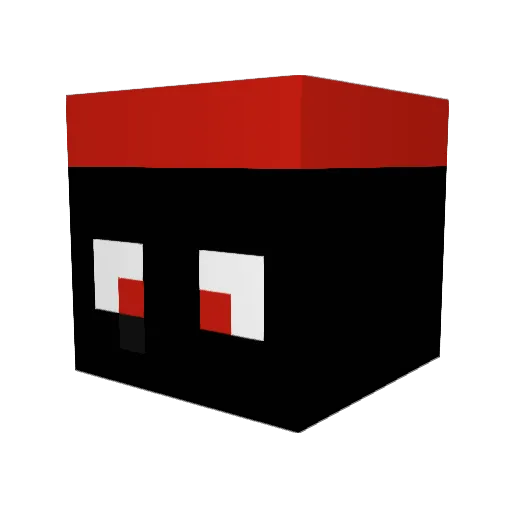 ImnotTizi Minecraft avatar head, 3D render