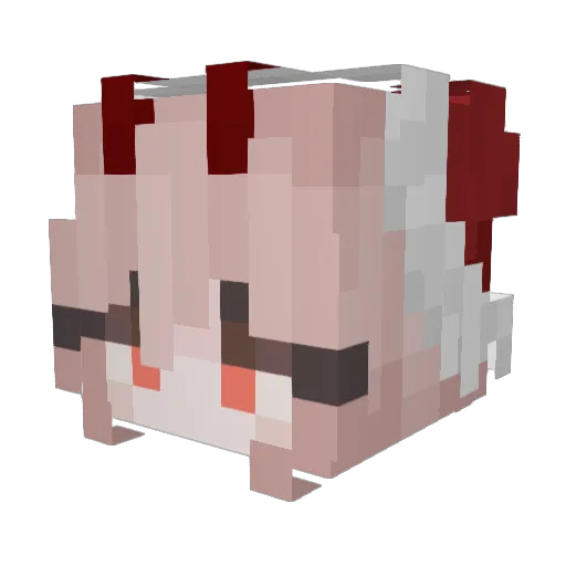 Imnotavailable2 Minecraft avatar head, 3D render