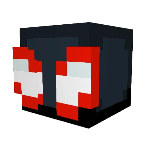 Imohedon Minecraft avatar head, 3D render
