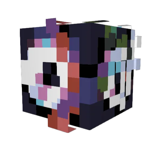 Imortalapple321 Minecraft avatar head, 3D render