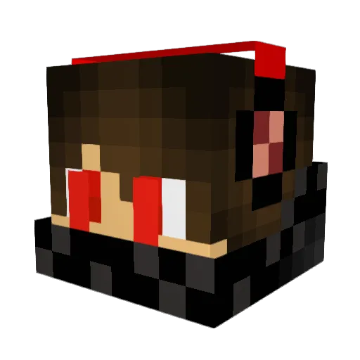 Imortales17 Minecraft avatar head, 3D render