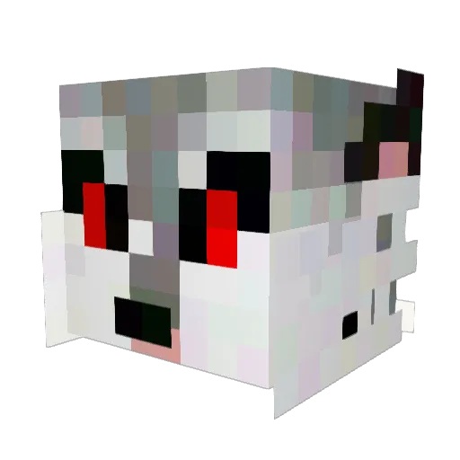 Imorticai Minecraft avatar head, 3D render