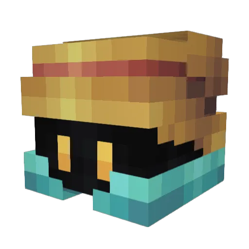 ImpVivi Minecraft avatar head, 3D render