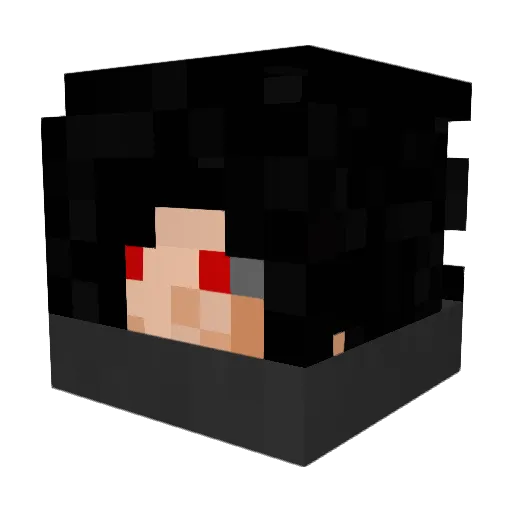 ImpZuni Minecraft avatar head, 3D render
