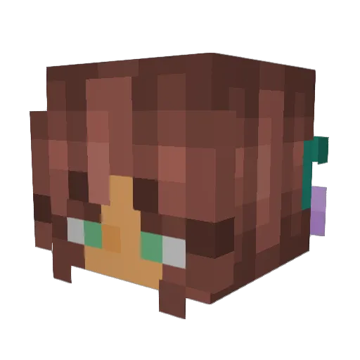 Impa23 Minecraft avatar head, 3D render