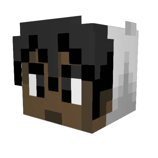 ImpaLord Minecraft avatar head, 3D render
