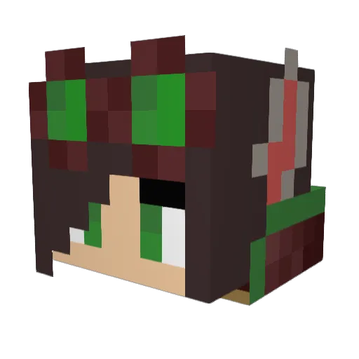 ImpactPlusPlus Minecraft avatar head, 3D render