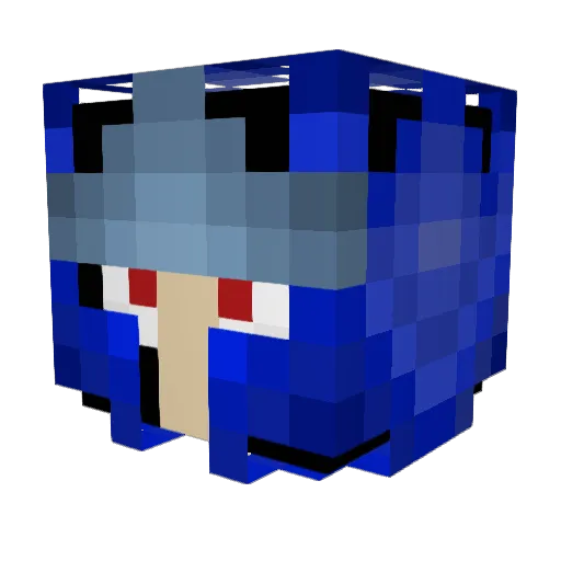 Impactblue1312 Minecraft avatar head, 3D render