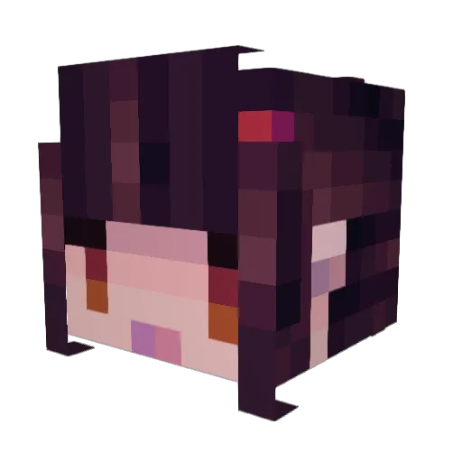Impacted724 Minecraft avatar head, 3D render