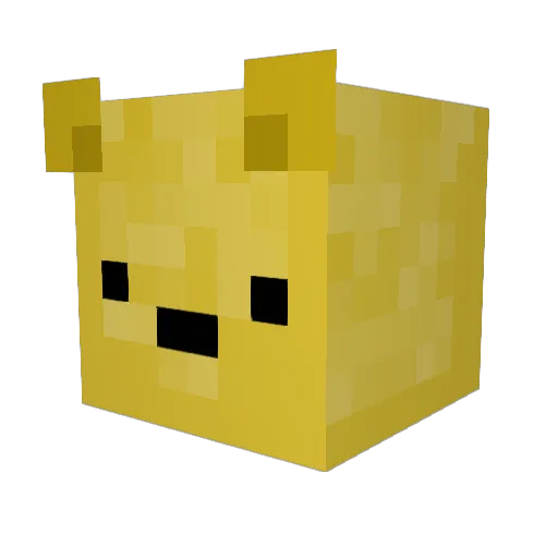 ImpairedManatee Minecraft avatar head, 3D render