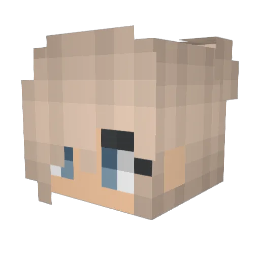 Impalasaurus Minecraft avatar head, 3D render