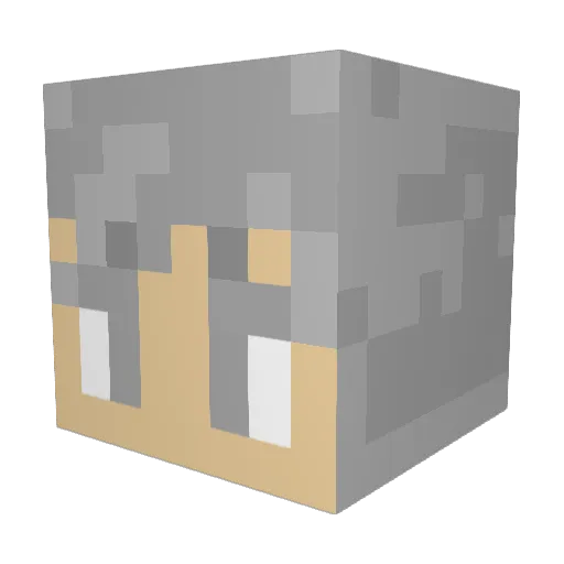 Imparius Minecraft avatar head, 3D render