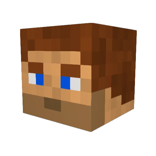 ImpatientManager Minecraft avatar head, 3D render