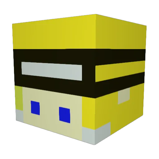 Impel_GG Minecraft avatar head, 3D render