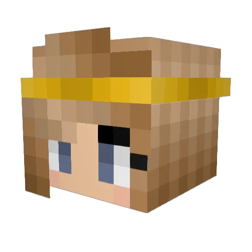 ImperaCassandra Minecraft avatar head, 3D render