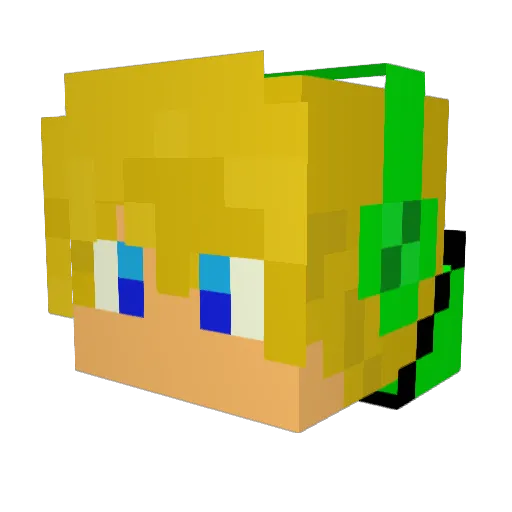 Imperator2002 Minecraft avatar head, 3D render