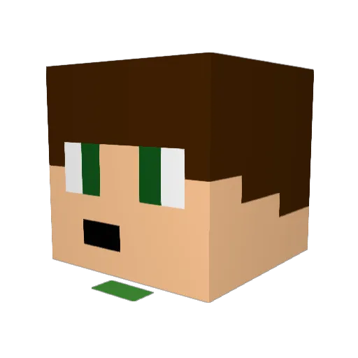 ImperatorDavid Minecraft avatar head, 3D render