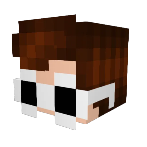 ImperatorKafle Minecraft avatar head, 3D render