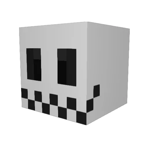Imperfectzero Minecraft avatar head, 3D render