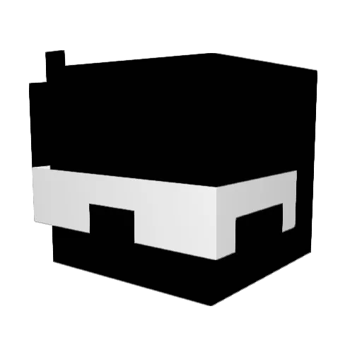 Imperfexion Minecraft avatar head, 3D render