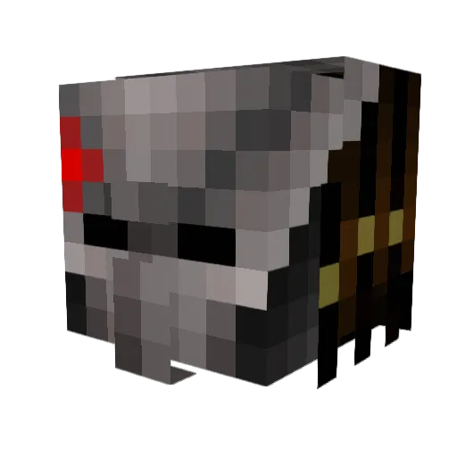 ImperialAgent Minecraft avatar head, 3D render