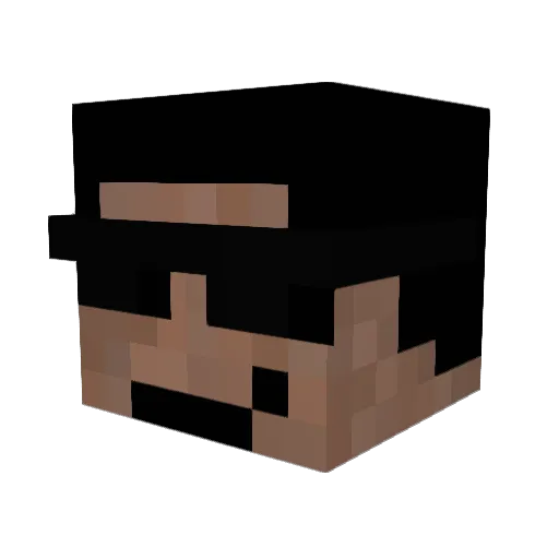 ImperialFist Minecraft avatar head, 3D render