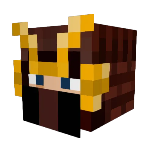 ImperialJapameme Minecraft avatar head, 3D render