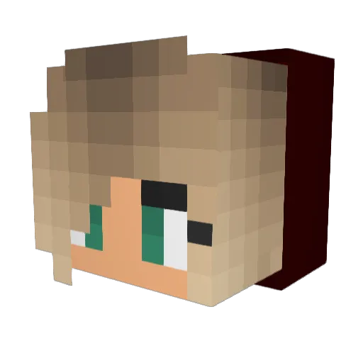 ImperialTrinity Minecraft avatar head, 3D render