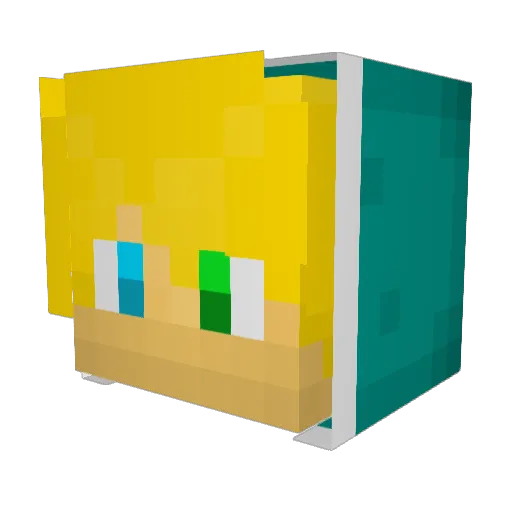 Imperiols Minecraft avatar head, 3D render