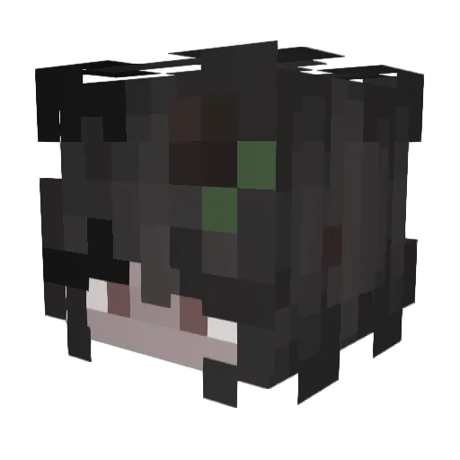 Imperishing Minecraft avatar head, 3D render