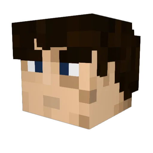 Imperium10101 Minecraft avatar head, 3D render