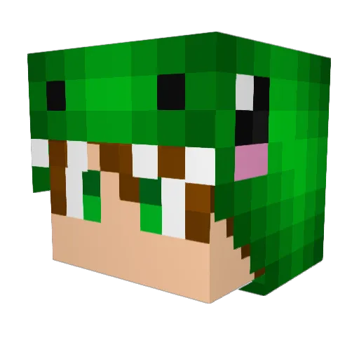 Imperiums_ Minecraft avatar head, 3D render