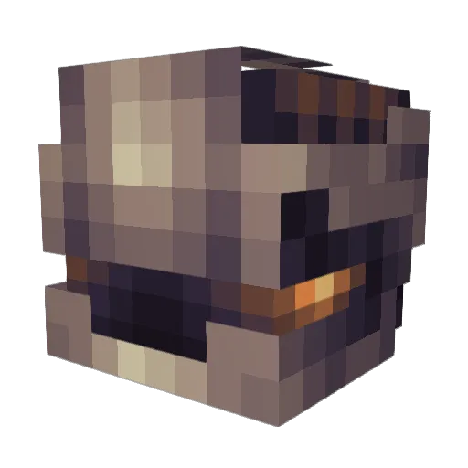 Impertinent_ Minecraft avatar head, 3D render