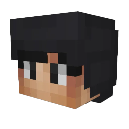 Imperx Minecraft avatar head, 3D render