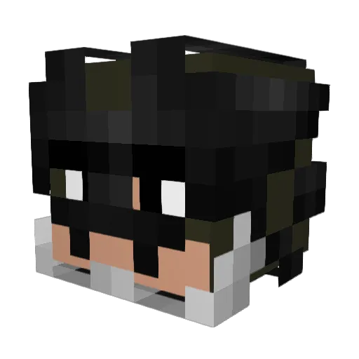 Imperyald Minecraft avatar head, 3D render